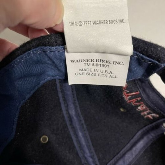 Acme Clothing Looney Tunes Warner Brothers Vintage Wool 1991 Snapback Hat - Picture 8 of 8